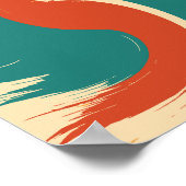 Poster Flux dynamique Abstrait Artwork moderne (Coin)