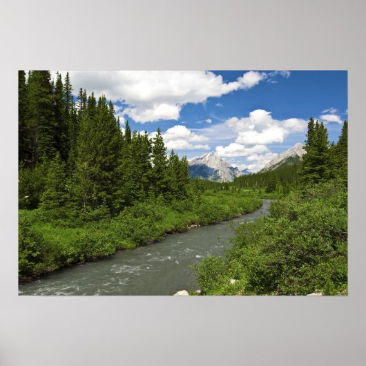 Poster Flux et montagnes (Devant)