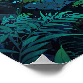 Poster Flux forestier enchanté (Coin)