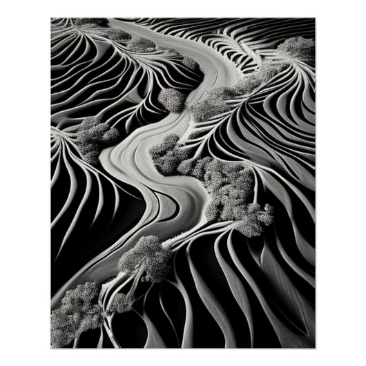 Poster Flux fractal (Devant)