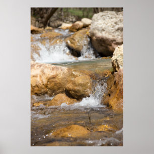 Poster Flux orageux au printemps