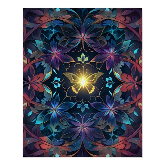 Poster Flux papillon (Devant)