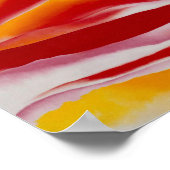 Poster Flux rouge, jaune et noir | Georgia O'Keeffe | (Coin)