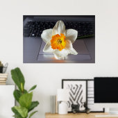 Poster Flux sur le clavier (Bureau à domicile)