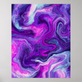 Poster Flux violet (Devant)