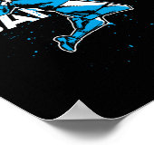 Poster Fly Badminton Player Shuttle Trainer Racket Sports (Coin)