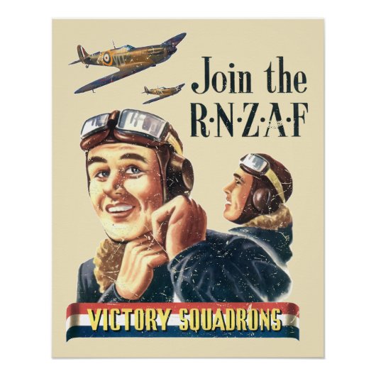 Poster Fly with the Victory Squadrons | World War 2 (Devant)