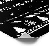 Poster Fly You Fools Wizard Santa Sleigh Reindeer Christm (Coin)