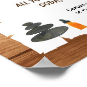 Poster Flyer d'appréciation du personnel enseignant spa (Coin)