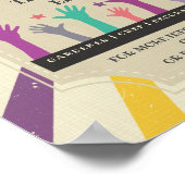 Poster flyer de bénévoles communautaires, prospectus d'év (Coin)