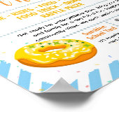 Poster Flyer de collecte de fonds avec donuts modifiables (Coin)