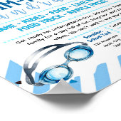 Poster Flyer de financement participatif de nage modifiab (Coin)