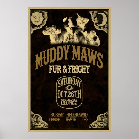 Poster Flyer de fourrure et de pige (Devant)