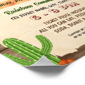 Poster Flyer de l'événement de petit-déjeuner Cowboy (Coin)