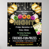 Poster Flyer de Noël Bingo Night (Devant)