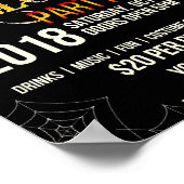 Poster Flyer de nuit d'Halloween (Coin)