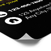 Poster Flyer de restaurant, Steak House, Resto Steak (Coin)