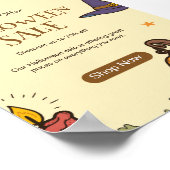 Poster Flyer de vente Halloween Halloween, Nuit d'Hallowe (Coin)