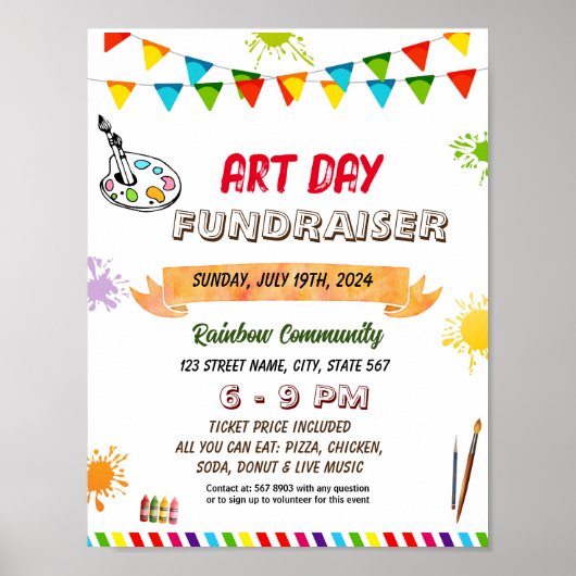 Poster Flyer du salon Editable Art (Devant)