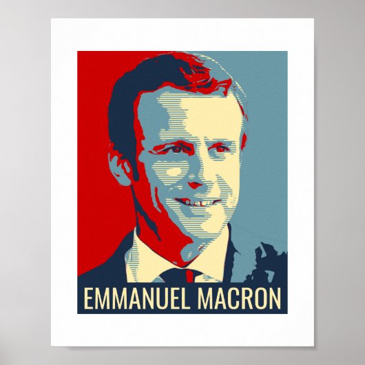 Poster Flyer Emmanuel Macron (Devant)