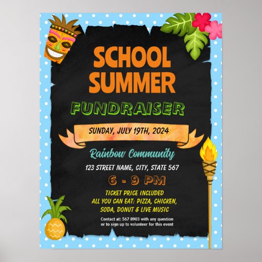 Poster Flyer enseignant de l'école d'été de Luau (Devant)