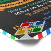 Poster Flyer modèle de nuit de jeu (Coin)