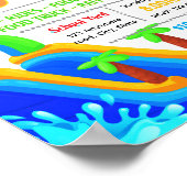 Poster Flyer modifiable de journée de l'eau (Coin)