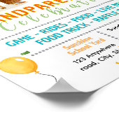 Poster Flyer modifiable pour la journée des grands-parent (Coin)
