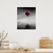 Poster Flying Balloon Sélective Minimaliste Photographie (Cuisine)