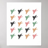 Flying bird Art White