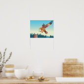 Poster Flying Buzzard (Cuisine)