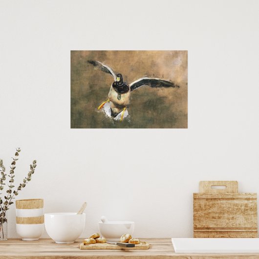 Poster Flying Duck (Keuken)