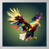 Poster Flying eagle (Devant)
