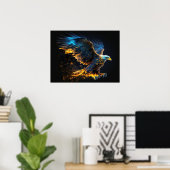 Poster Flying Eagle Fire and Ice (Bureau à domicile)