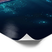 Poster Flying Fish Sunset (Coin)