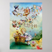 Poster Flying High Imaginaire aquarelle Illustration Impr (Devant)