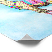 Poster Flying Llama (Coin)