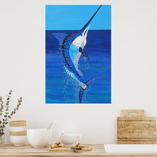 Poster Flying marlin (Cuisine)