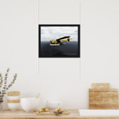 Poster Flying Moose Aviation de Havilland DH3-C Otter (Cuisine)