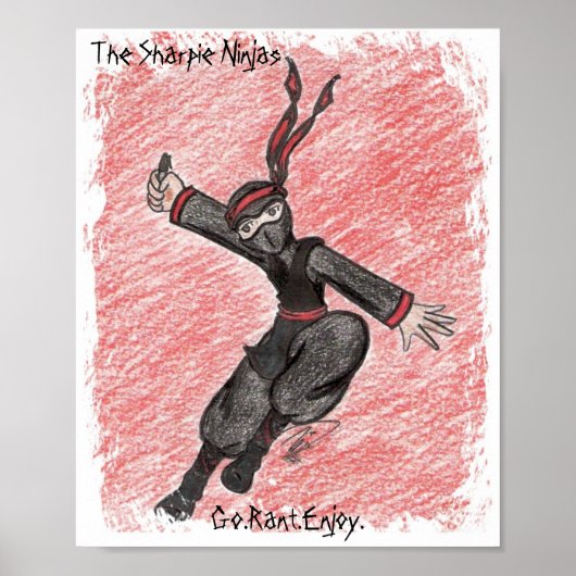 Poster Flying Ninja (Voorkant)