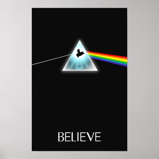 Poster Flying Pig-Believe (Devant)