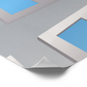 Poster Flying Superhero Comic Style rouge et jaune héros (Coin)