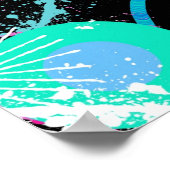 Poster Flying Through Space: A Maximalist Abstract (Coin)