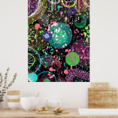 Poster Flying Through Space: A Maximalist Abstract  (Cuisine)
