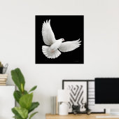 Poster Flying White Dove Print (Bureau à domicile)
