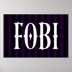 Poster FOBI Peur d'être inclus Humour antisocial