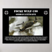 Poster Focke Wulf-190 (Devant)
