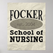 Poster Focker School of Nursing Funny (Devant)