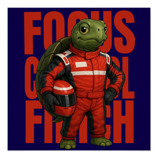 Poster Focus. Control. Finish (Devant)