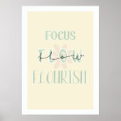 Poster Focus . Flux . Épanouissement | Pastel (Devant)